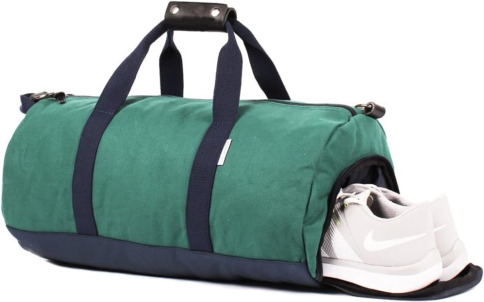  | Boarding Pass Forest Green "Work Hard, Play Hard" Duffel Bag | Travel Duffels