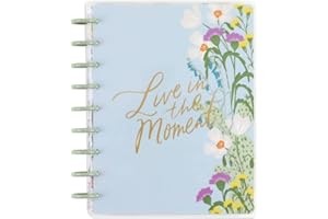 THE HAPPY PLANNER Happy Planner Disc-Bound 12-Month Planner, January 2024–December 2024 Daily, Weekly, Monthly Planner, Classic Size, Vertical Layout, Superbloom Theme, 7 Inches by 9 3/4 Inches
