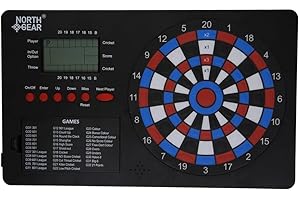 North Gear Darts Electronic Dart Scorer with Voice Prompts, 500+ Games