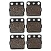 Cyleto Front And Rear Brake Pads For YAMAHA RAPTOR 660 YFM660R YFM 660R 2001 2002 2003 2004 2005