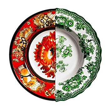 Seletti Hybrid - Deep plate Cecilia Multicolor - Cecilia