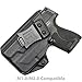 Tulster IWB Profile Kydex Holster in Left Hand fits: M&P Shield 9mm / .40 | TLR-6 Light-Bearing Inside The Waistband Appendix Concealed Carry