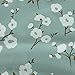 H.VERSAILTEX Country Aqua Floral Print Blackout Curtain for Bedroom - Thermal Insulated Ultimate Soft Textured Grommet Window Treatment Panel for Living Room, 52