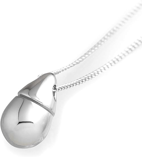 Amazon メモリアルペンダント ティアドロップ しずく 遺骨ペンダント ネックレス チェーン ペット供養 シルバー ネックレス 通販