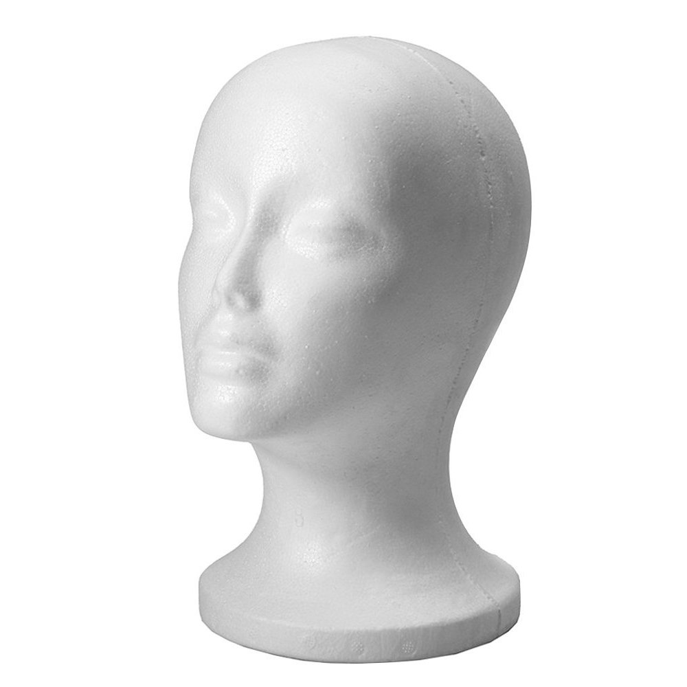 Outletissimo Polystyrene Head Display for Hats, Helmets