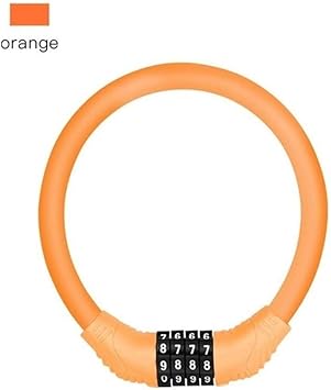 orange bike lock