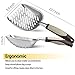 Moptrek dyWoof Durable Stainless Steel Grip Sifter with Deep Shovel Heavy Garden Sculpture Outdoor Decoration