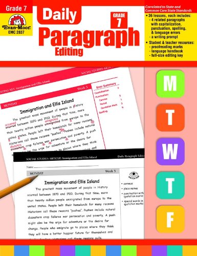 Daily Paragraph Editing, Grade 7