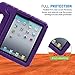 HDE Case for iPad 2 3 4 - Kids Shock Proof Heavy Duty Impact Resistant Protective Cover Handle Stand for Apple iPad 2nd 3rd 4th Generation Tablet (Purple)