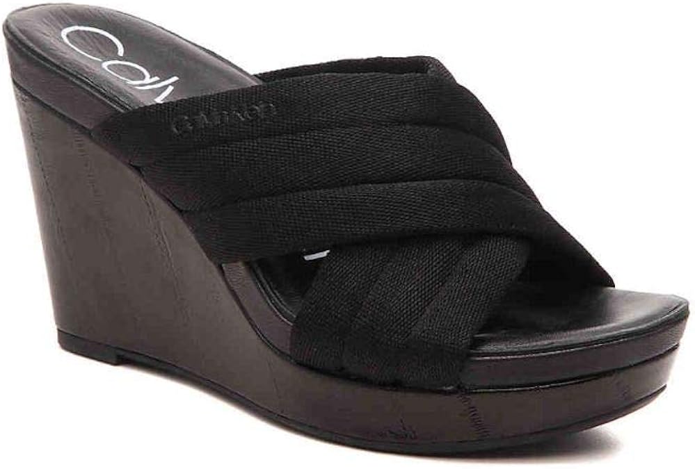 calvin klein wedge trainers