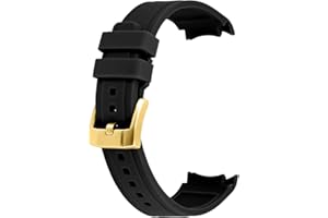YISIWERA 18mm 20mm 22mm Rubber Watch Band Premium Crafter Silicone Universal Curved Ends Watch Strap Bracelet Brushed Stainless Steel Pin Buckle For Men Women