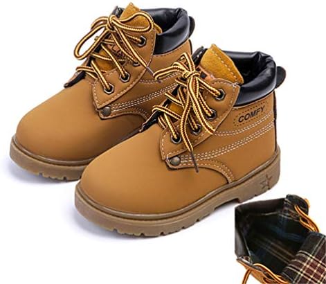 Kids Snow Boots Shoes for Girls Boys Warm Non-Slip Boots Soft Bottom Baby Girls Boot 25 Autumn Winter Child Boots Shoe Waterproof