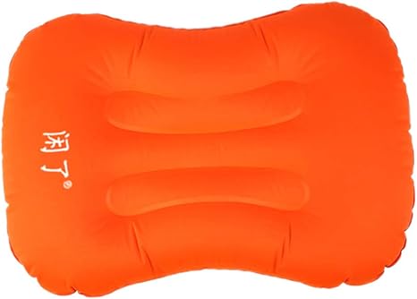 Amazon 膨脹可能 枕 旅行枕 エア枕 クッション 旅行ピロー ヘッドサポート エアーピロー まくら オレンジ 携帯枕 オンライン通販