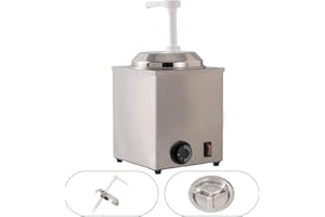 INTERTEST Stainless Steel Cheese Dispenser Pump - Warmer and Heated Dispenser-Nacho Cheese Dispenser