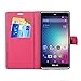 KuGi BLU Advance 5.5 HD case - ultra-thin MX style PU Cover + TPU Back Wallet stand Case For BLU Advance 5.5 HD / BLU Grand 5.5 HD smartphone(Rose)