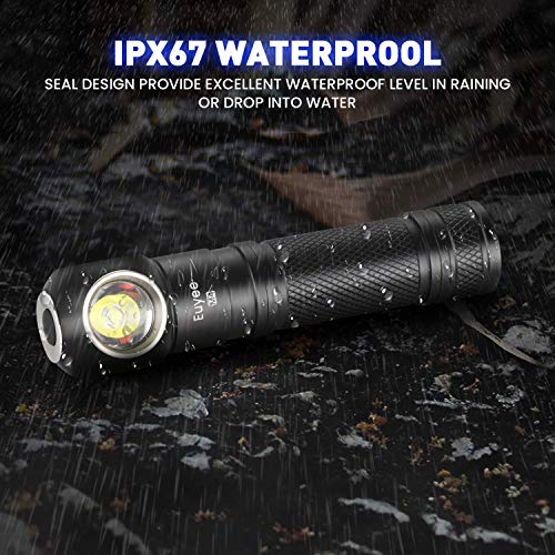 Rechargeable Flashlight, Euyee 2100 Lumen, 90 Degree Right Angle