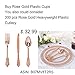 12oz Rose Gold Plastic Cups-100pack Clear Plastic Cups with Rose Gold Rim-Wedding/Party Disposable Cups-Heavyweight Plastic Tumblers-WDF (Rose Gold Trim)
