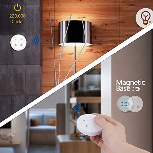 LoraTap Remote Control Outlet Timer with Remote, 656ft Range 1H/2H Countdown Timer Wireless Light Switch for Lighting and Household Appliances, No Hub Required, 10A/1100W, White, 5 Years Warranty