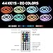 ANOOVV Led Strip Lights Waterproof, DC12V 33Ft 300leds 5050RGB Led Light Strip with Flexible 3M Tape IR DIY Controller 44Key Remote, 5A Power Supply for Kitchen, Bedroom, Sitting Room