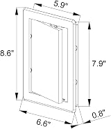 Awenta White Plastic Access Panel 6x8 In Concealed Hinge Removable Door view 6