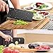 HOBO, Stainless Steel Chef Knife Acrylic Block Professional Non-slip Handle, Kitchen Scissors, Cooking, Black Cutlery Set