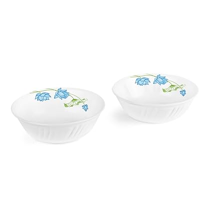 Cello Opalware Snack Bowl Set, 2-Pieces, White