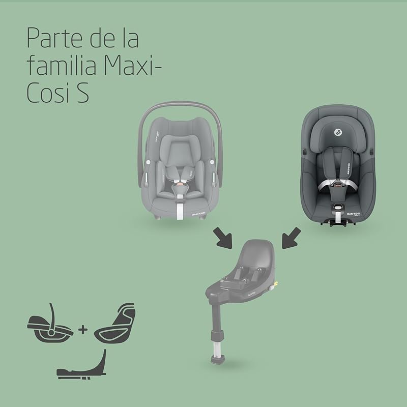 Maxi-cosi pearl s i-size, cadeira auto para bebé, 3 m-4 a, máx. 18 kg, 61-105 cm, cadeirinha infantil para carro, 5 posições reclináveis, arnês fácil de colocar, proteção contra impacto lateral g-cell, grafite tonal