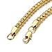 FIBO STEEL 6-8 mm Wide Curb Chain Bracelet for Men Women Stainless Steel High Polished,8.5-9.1