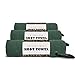 Shot Towel Forest Green 3 Pack for Shooters, Plush Microfiber Nap Fabric, 16x16, Carabiner Clip, The Original (Forest Green)
