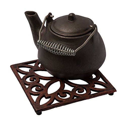image for Decorative Cast Iron Trivet For Kitchen Or Dining Table -| Square with