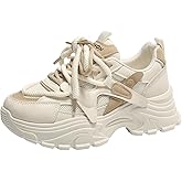 VAXAV Women's Fashion Breathable Mesh Platform Sneakers Casual Jogging Walking Shoes 5.5-8.5