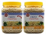 Baron's Kosher Original Orzo Pasta 21.16-ounce Jars (Pack of 2)
