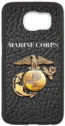 DIY Printed Case, Personalized TPU Rubber Skin Hard Case for Samsung Galaxy S7 - S7 Phone Cover - USMC Marine Corps (Design L566)