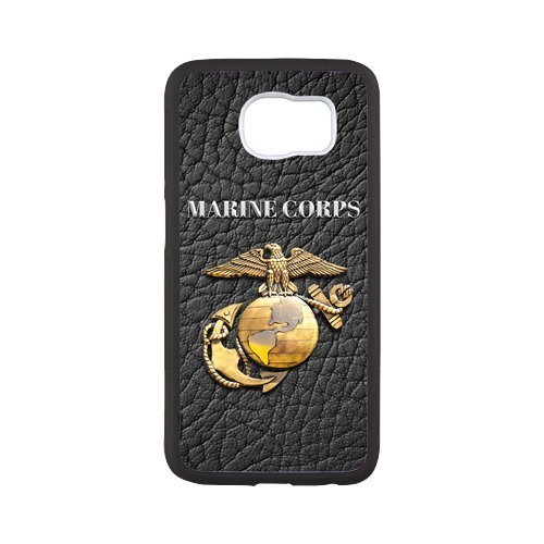 DIY Printed Case, Personalized TPU Rubber Skin Hard Case for Samsung Galaxy S7 - S7 Phone Cover - USMC Marine Corps (Design L566)