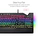 ASUS ROG Strix Flare Aura Sync RGB Mechanical Gaming Keyboard with Cherry MX Blue Switches, Customizable Badge, USB Pass Through and Media Controlsthumb 2