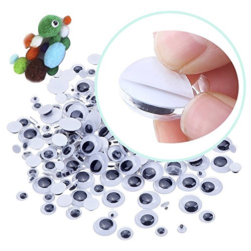 Pipe Cleaners Craft Set Meiso 500 Pcs Craft Supplies Including 100 Pcs Chenille Stems with 250 Pcs Pom Poms Craft and 150 Pcs Wiggle Googly Eyes Self Adhesive Assorted Colors Sizes for DIY Art Craft - Thumbnail 5
