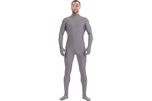 Aniler Men's and Women's Headless Spandex Bodysuit Zentai Jumpsuit Halloween Dress Up Party Cosplay Unitard Body Suit