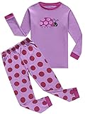 Girls Pajamas Ladybug Little Kids Pjs Sets 100% Cotton Toddler Clothes 6M-10Y