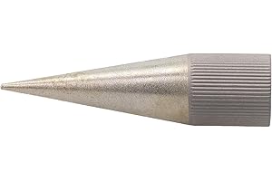 Leather Round Hole Punch Sharpener – Emery-Coated 300 Mesh Manual Polisher for HY/for SPC Punches, Stainless Steel Conical Gr