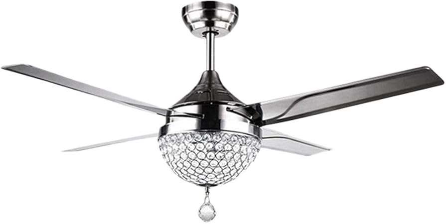 Crystal Modern Ceiling Fan Remote Control Home Decoration Living