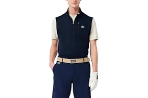 Lacoste mens Sport Quarter Zip Layering Golf VestSweatshirt