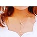 Women Lady Fashion Triangular and Cylindrical Pendant 18K Gold Plated Stainless steel Necklaces Chian