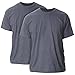 Gildan Adult Ultra Cotton T-Shirt, Style G2000, Multipack, Dark Heather (2-Pack), Large
