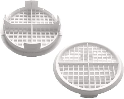 Timloc 70mm White Plastic Round Push In Soffit Air Vents Vivarium 10 Pack