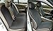 Sojoy Car Seat Covers Set-Full Set Seat Protector Cushions-Universal Fit Four Seasons(Honeycomb Cloth,Black)
