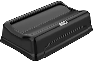 SDSNTE Trash Can Swing Lid,Compatible with 16/23 Gallon Slim Jim Trash can with lid, Heavy Duty Plastic for Kitchen, Living Room, Outdoor Use,Pack of 1