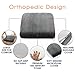 Cheer Collection Extra Large Seat Cushion | Memory Foam Comfort Pad for Prolonged Sitting with Removable Washable Cover
