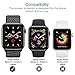 [4 Pack] LK for Apple Watch Screen Protector 44mm /42mm (Series 4/3/2/1 Compatible), Max Coverage Screen Protector [HD Clear Anti-Bubble Film] Case Friendly
