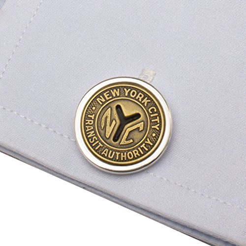 Tokens and Icons Subway Token Cufflinks (New York)