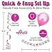 ARTIT Baby Shower Girl Pink Decoration Set - All-In-1 Perfect Party Bundle With The Hottest Favors - Banner, Balloons, “Mommy To Be” Sash, Elephant Swirls Large Acrylic Pacifiers (37 pcs)